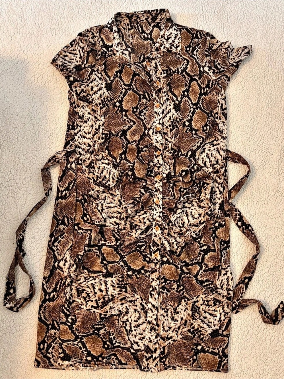Women's Animal Print Midi Dress